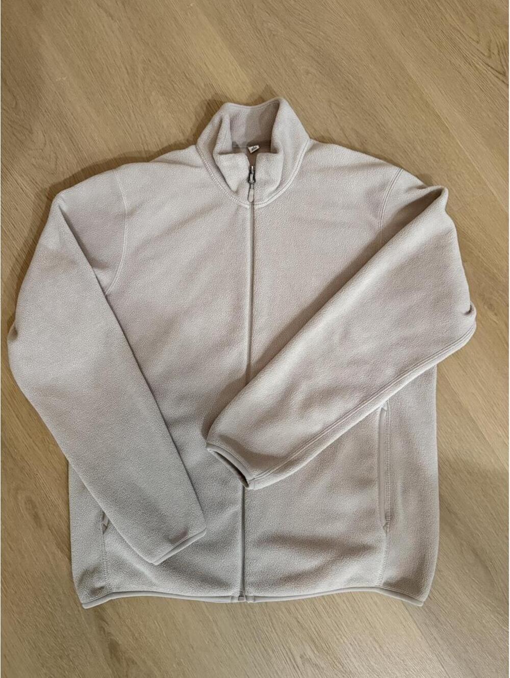 UNIQLO Unisex Fleece Full-Zip Jacket Beige/Natural Small